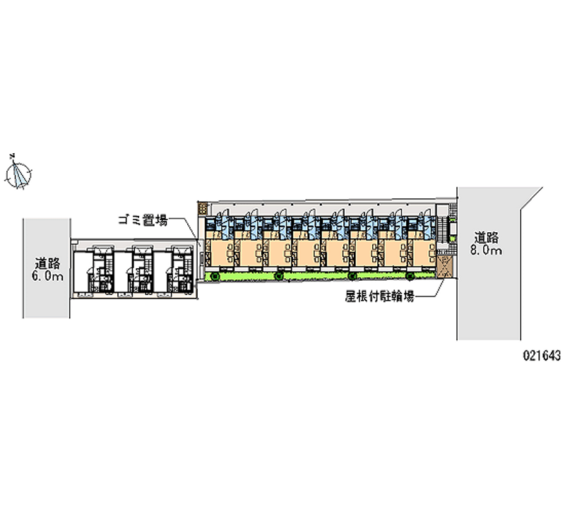 レオパレスサマールＫ 区画図