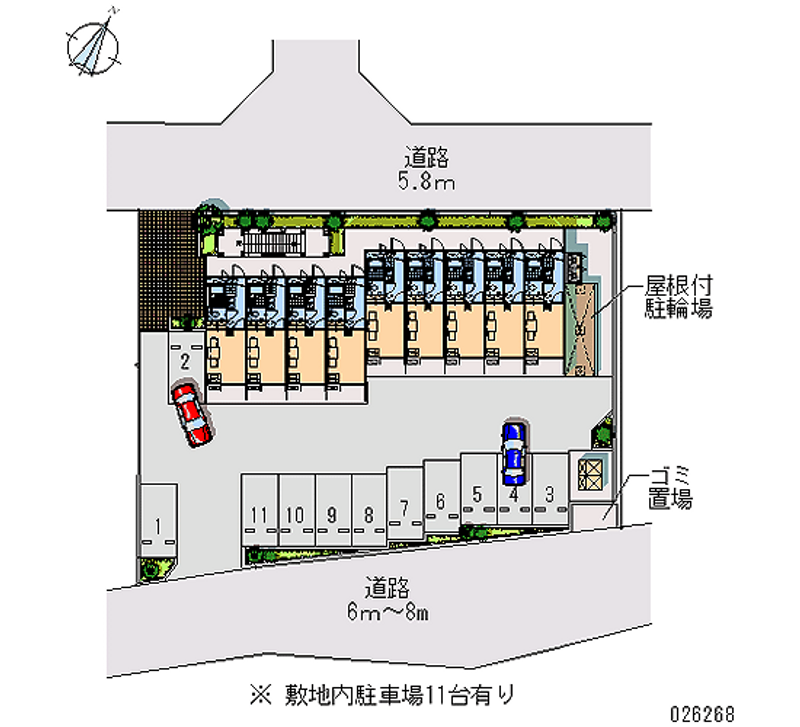 レオパレス富士見台 月極駐車場