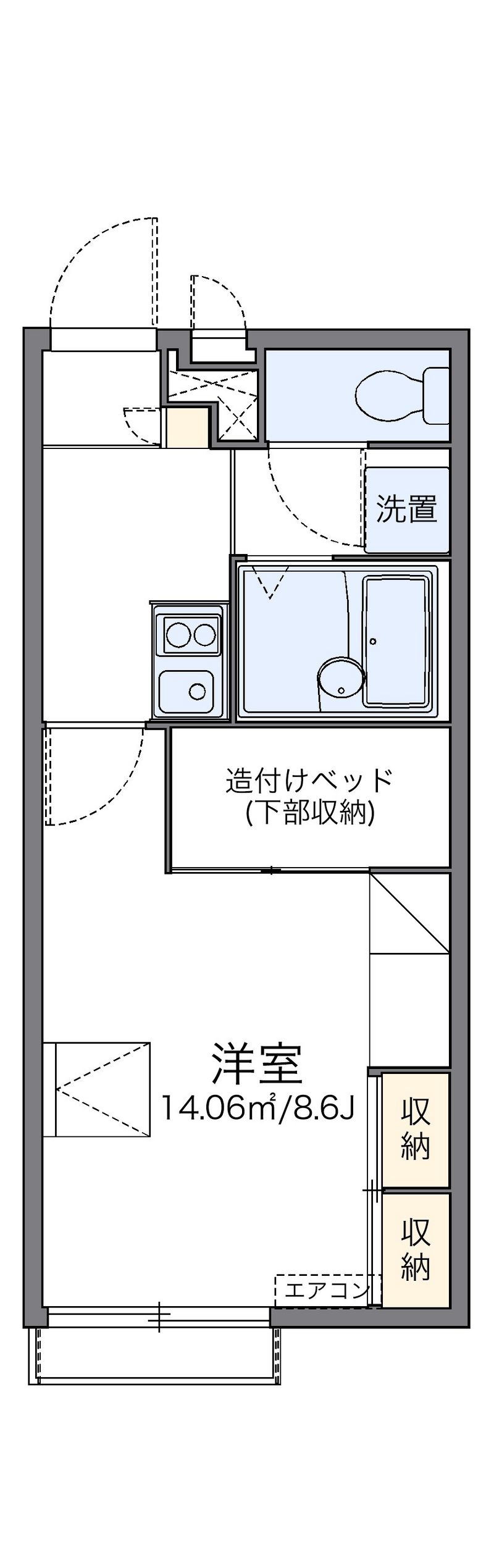 レオパレスＭ＆Ｅ 間取図