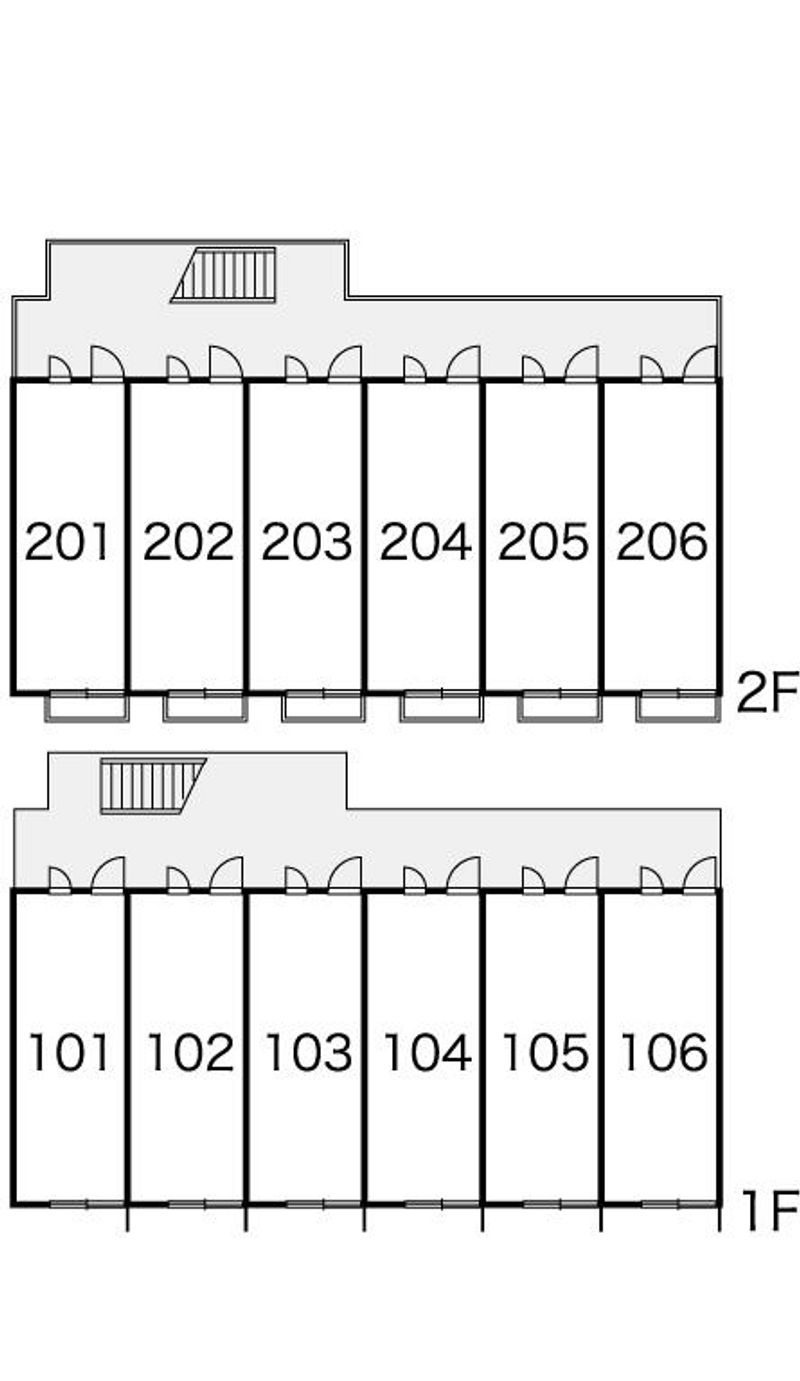 レオパレスサンスーシー白旗 間取り配置図