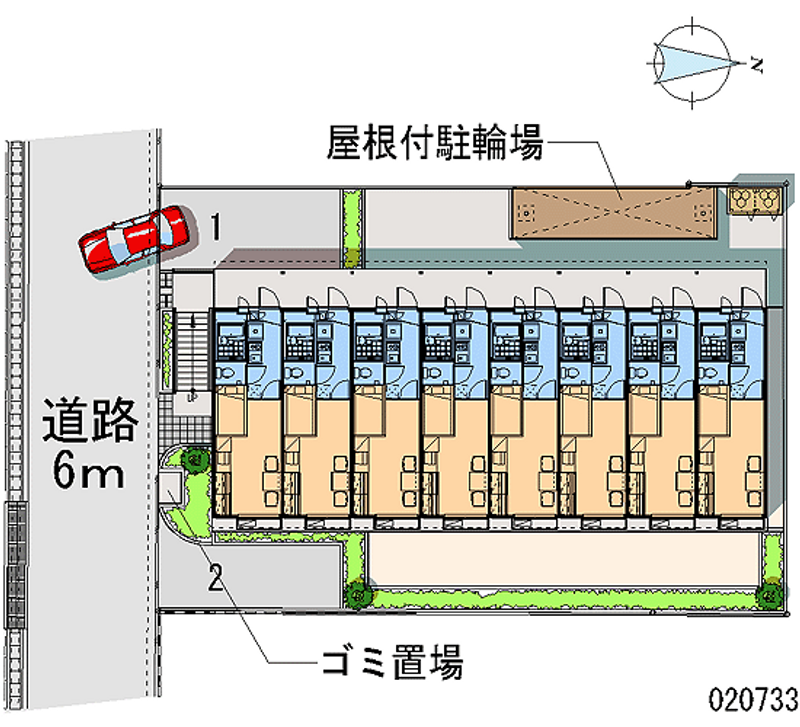 レオパレスゆめさき 月極駐車場