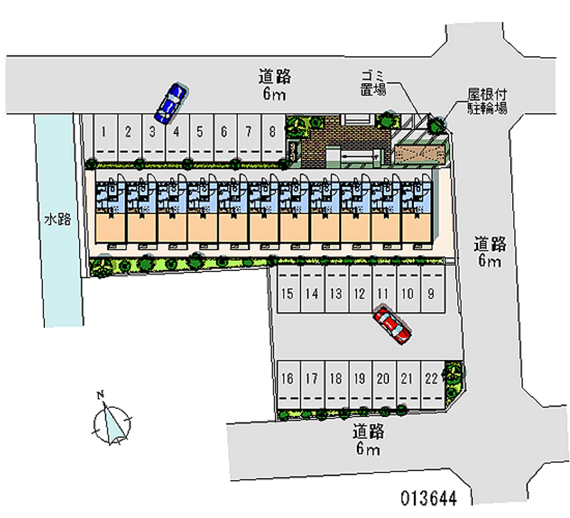 レオパレス西中根公園 月極駐車場