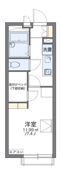 レオパレスリベル中浦和 間取り図