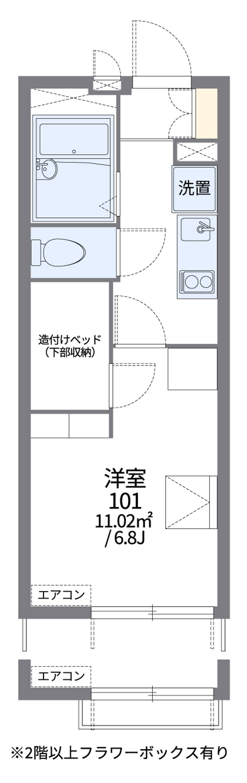 レオパレスサントリーニ 間取図