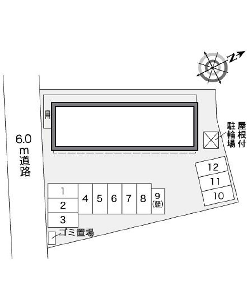 レオパレス新港の森Ⅱ 駐車場