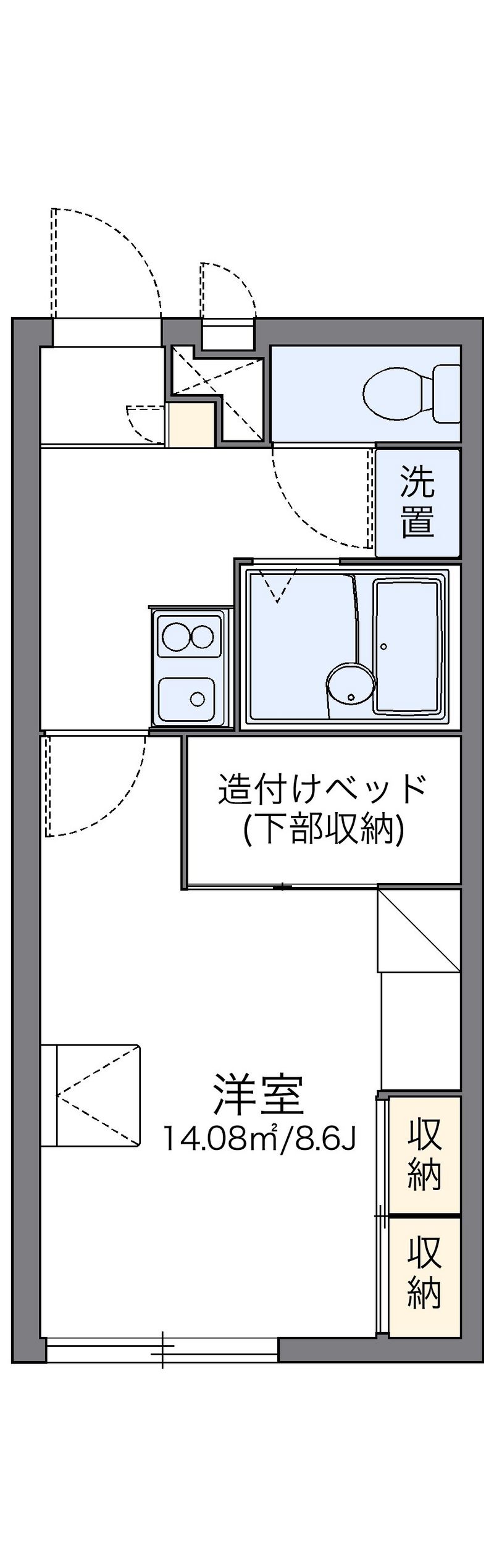 レオパレスウィステリアＴＡＧＯ 間取図