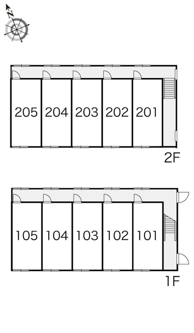 レオパレスセコ伍番館 間取り配置図
