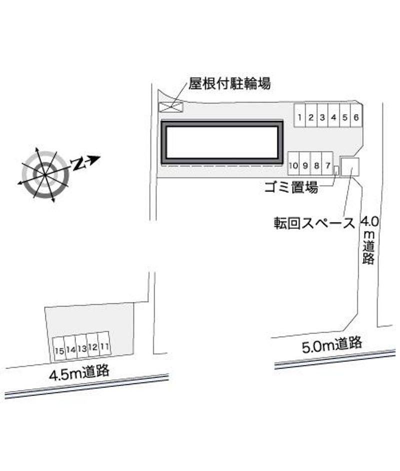 レオパレスエクレールソフィア 配置図