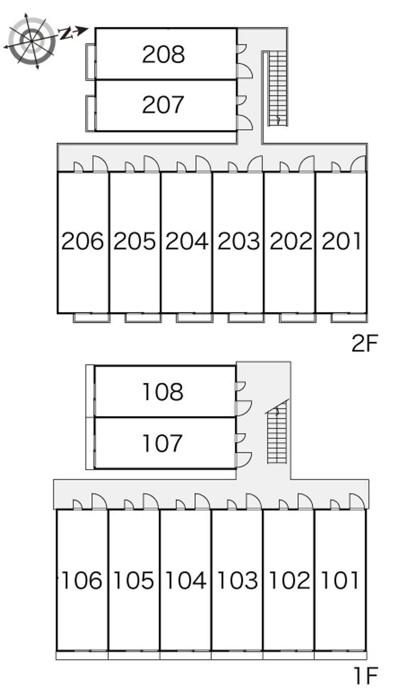 レオパレス諏訪 間取り配置図