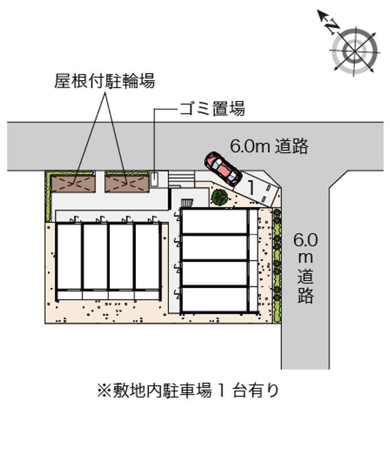 クレイノグランメゾン若葉 配置図