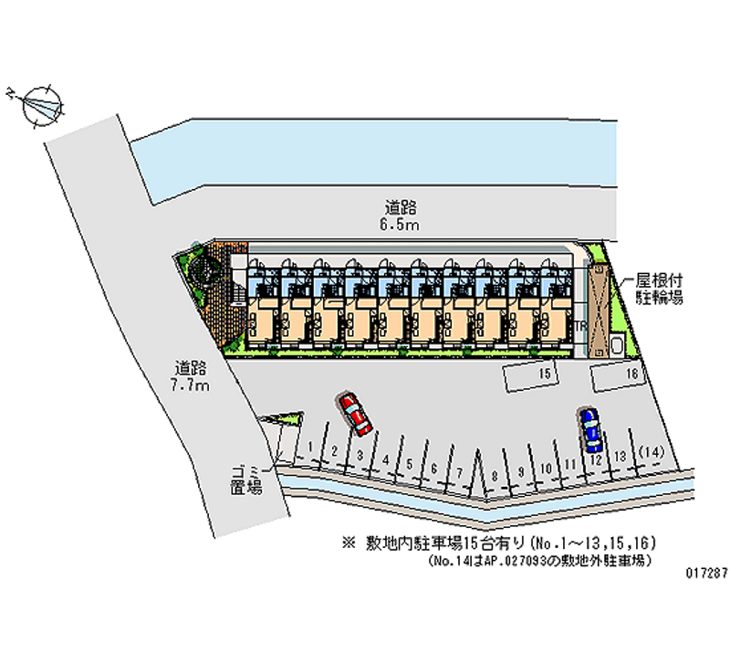 17287月租停车场