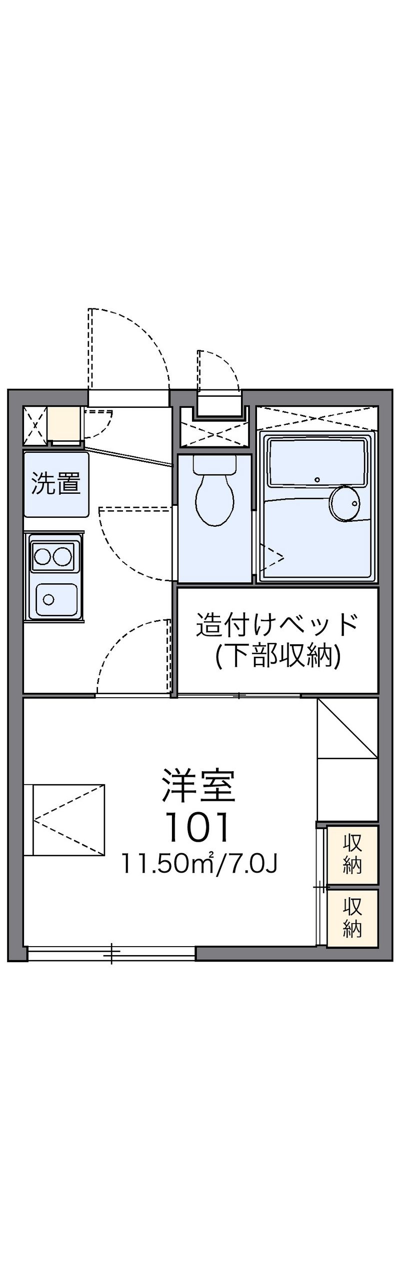 レオパレス東尾久 間取図