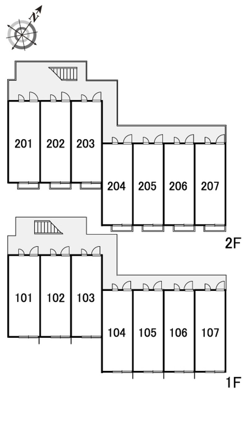 レオパレスいずみ東海大前 間取配置図