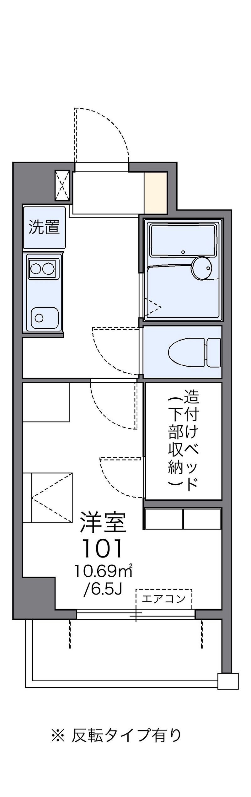 レオパレス道頓堀 間取図