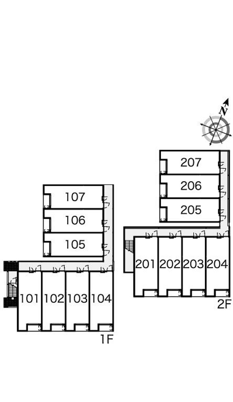 レオネクスト神保原 間取配置図