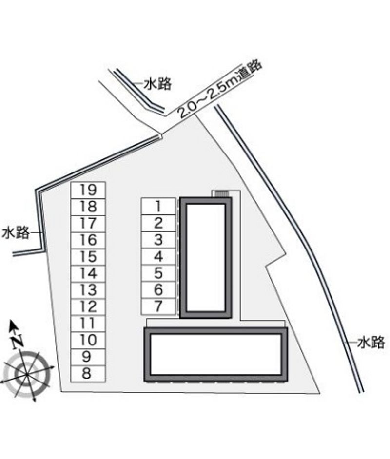 レオパレス高島 駐車場