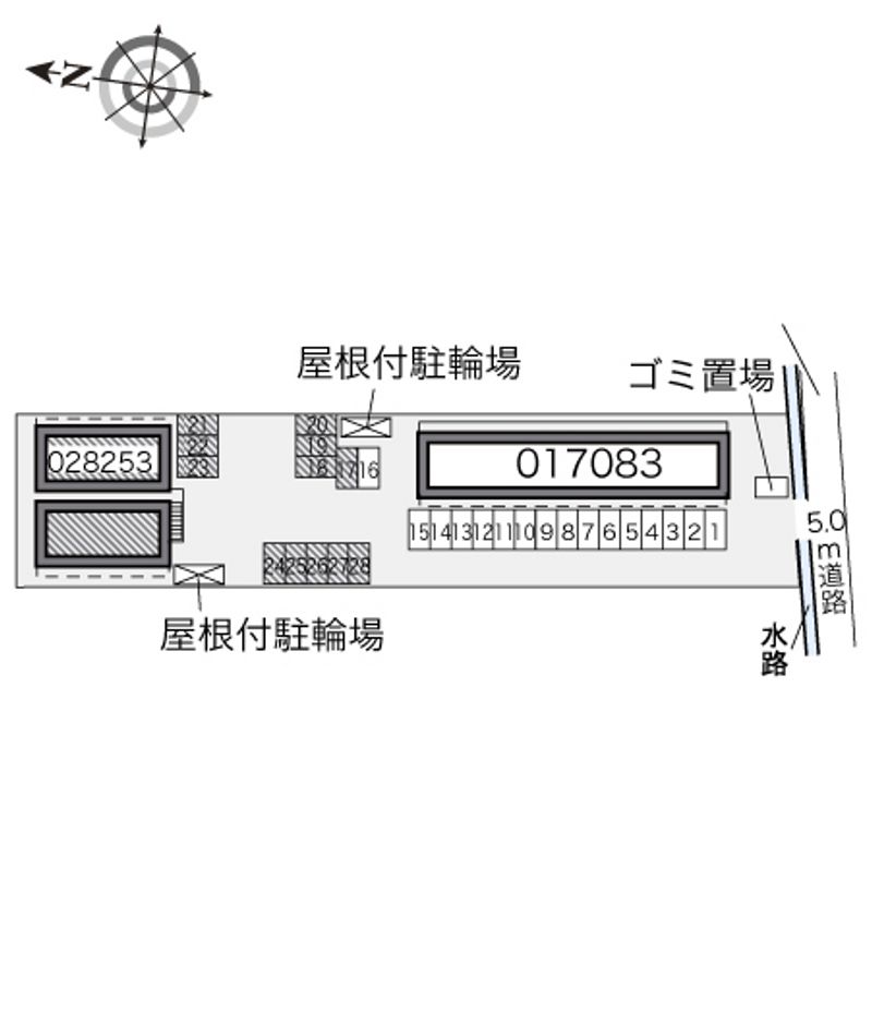 レオパレスハピネスⅡ 配置図