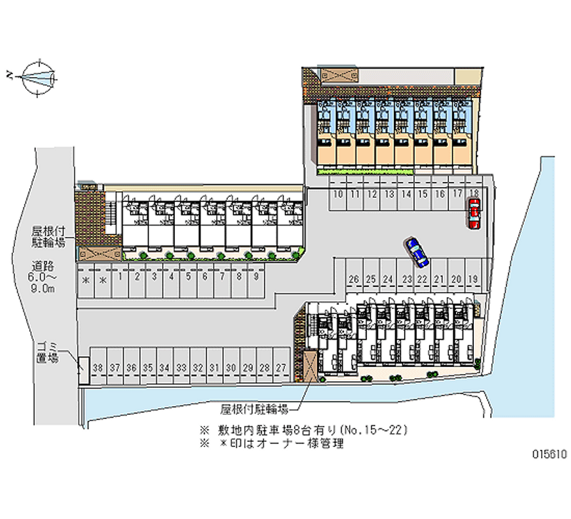 レオパレス佐賀Ⅱ 月極駐車場