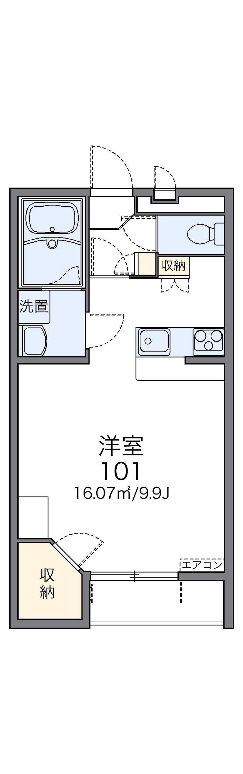 レオパレスル　チューレ 間取図