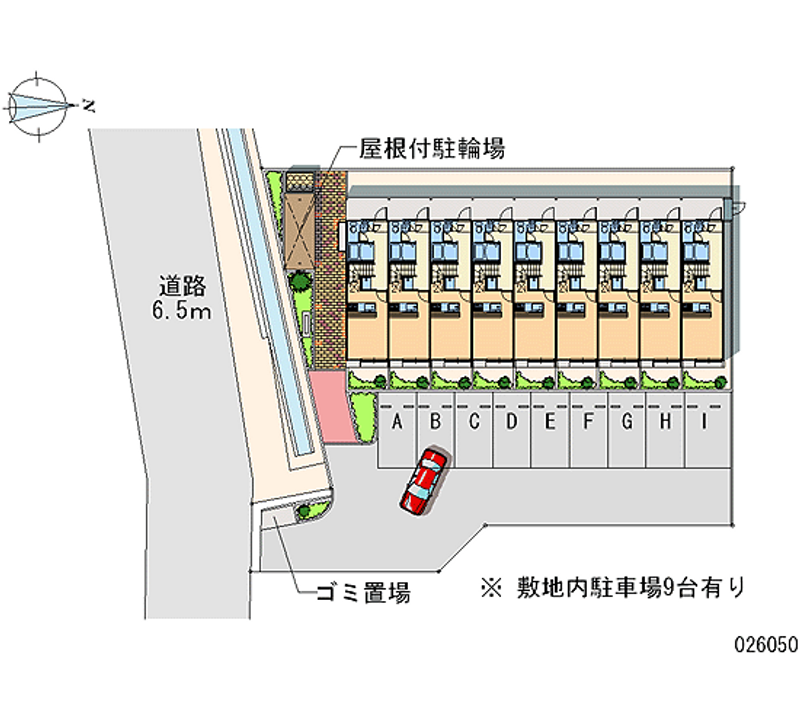 レオパレスサニーハイム光善寺 月極駐車場