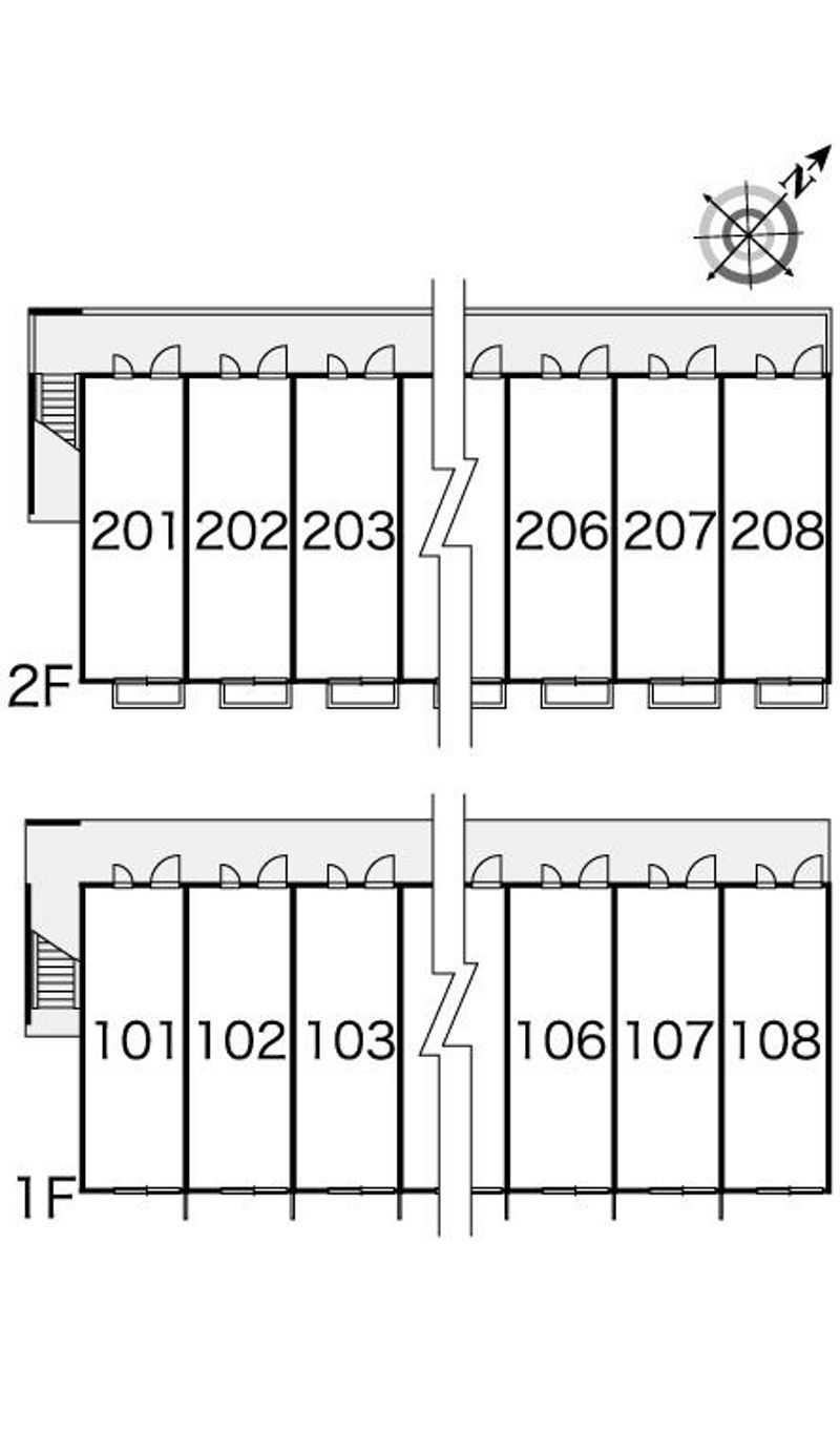 レオパレスルーチェ 間取配置図