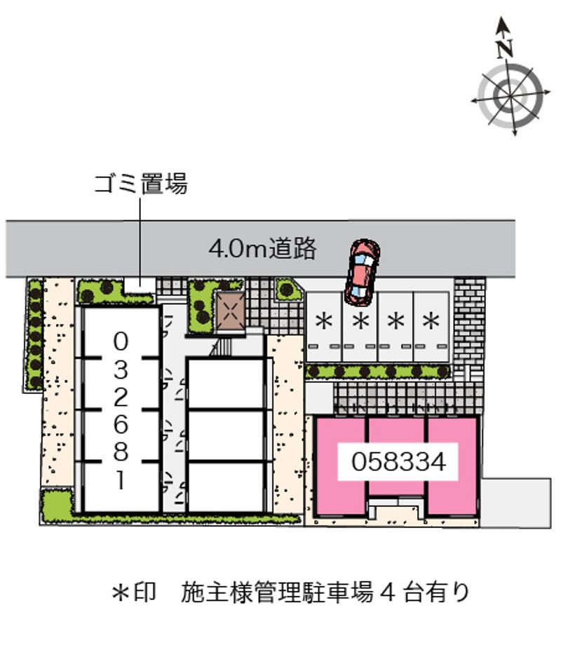 クレイノ若葉 配置図