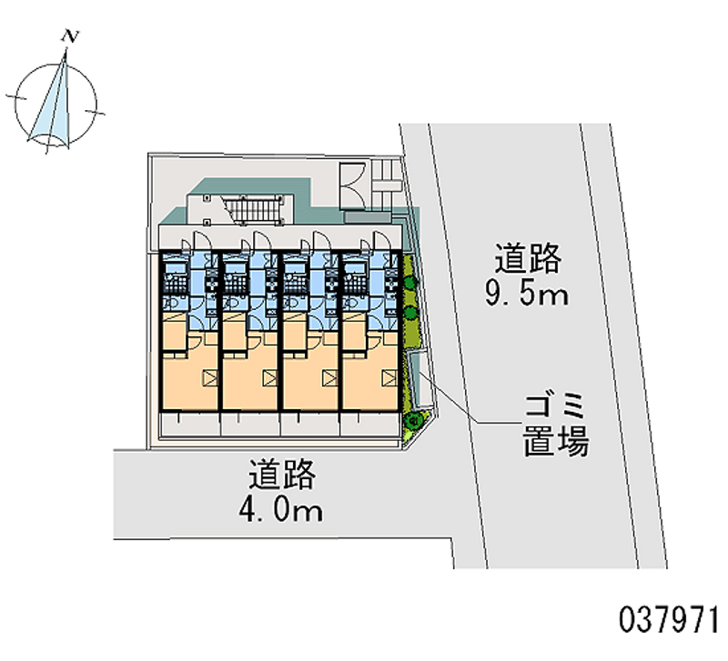 レオパレスカムラーク 区画図