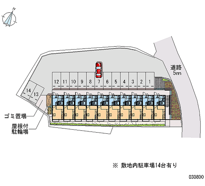 レオパレスＫＡＪＩＹＡＭＡⅡ 月極駐車場