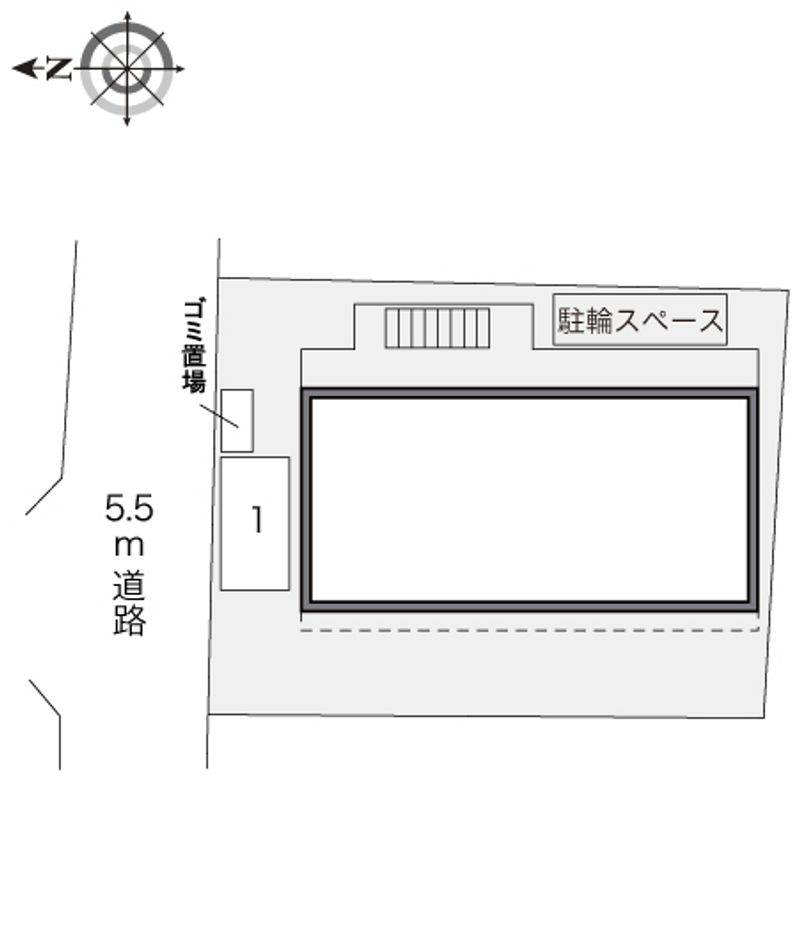 レオパレスプレステージ三津屋 配置図