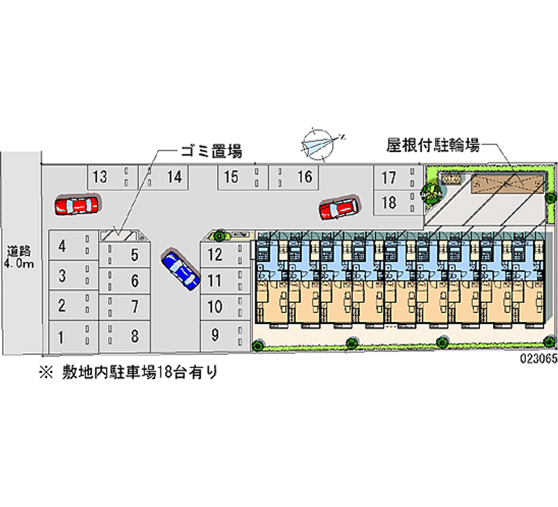 23065 Monthly parking lot