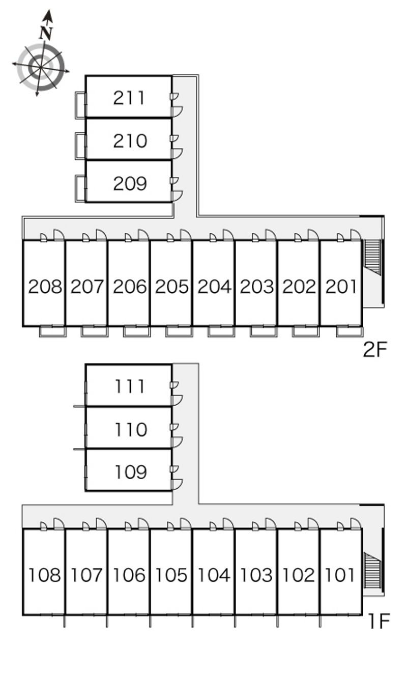 レオパレスウィン 間取り配置図