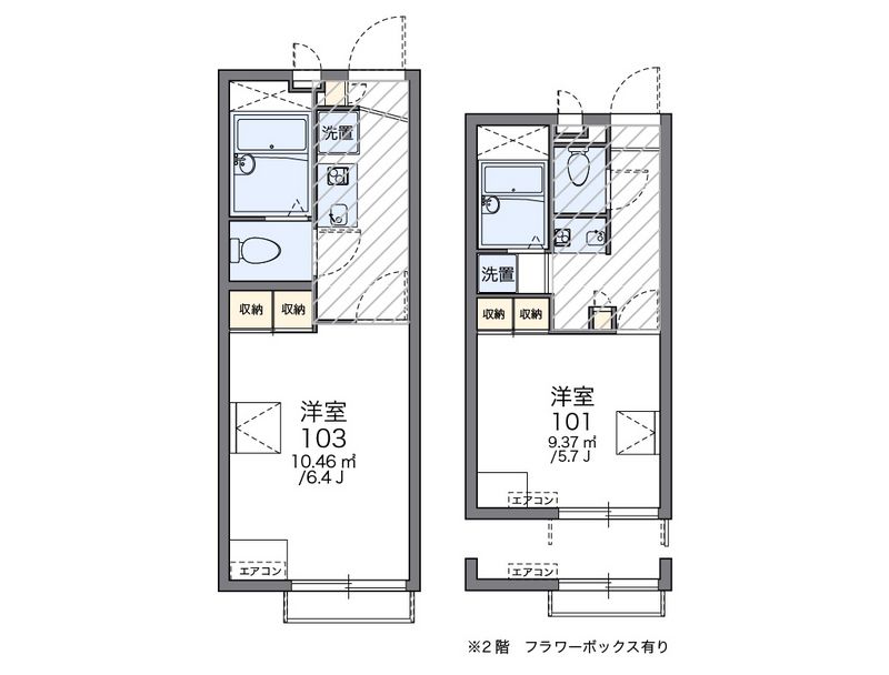 レオパレスＩＮＮ　オオタ 間取図