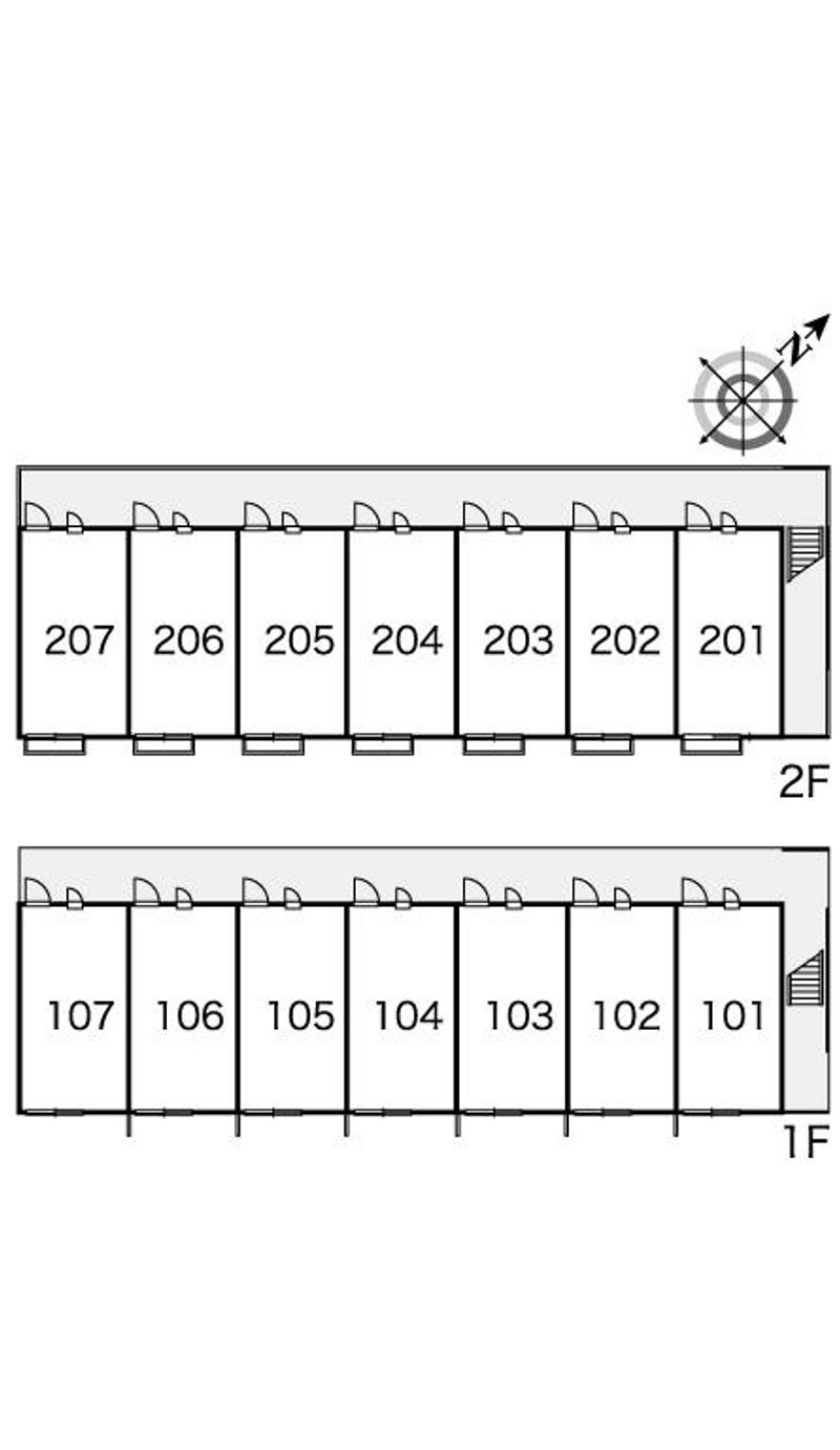 レオパレスサマール梅井 間取り配置図