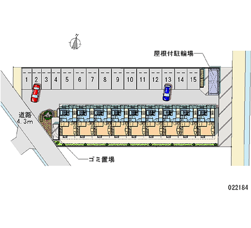 レオパレスミカド 月極駐車場