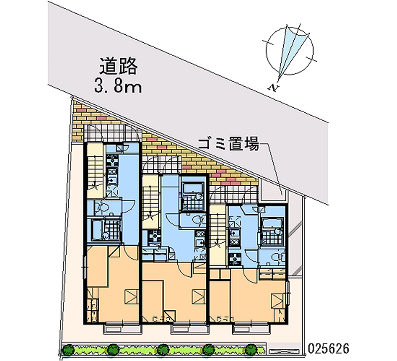 レオパレスさくら 区画図