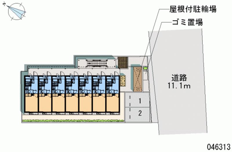 レオパレスコンフォート宇留毛 月極駐車場