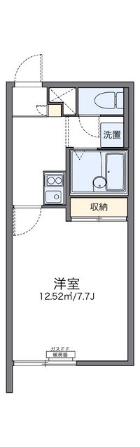 レオパレスフロリード 間取り図