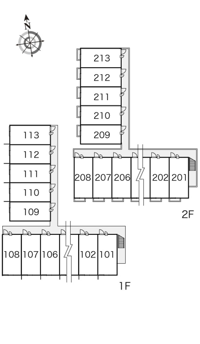 レオパレスガーデン 間取配置図