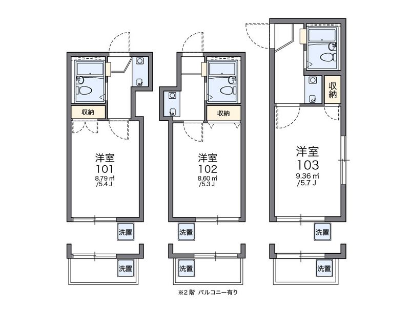 レオパレス東中野第４ 間取図