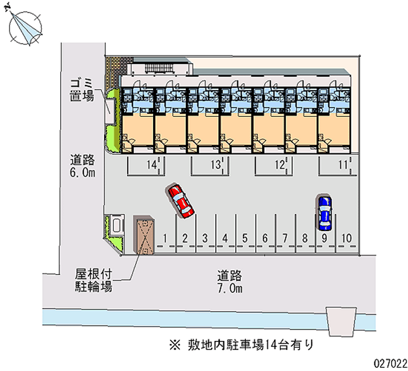 レオパレスＫｓ　コート 月極駐車場