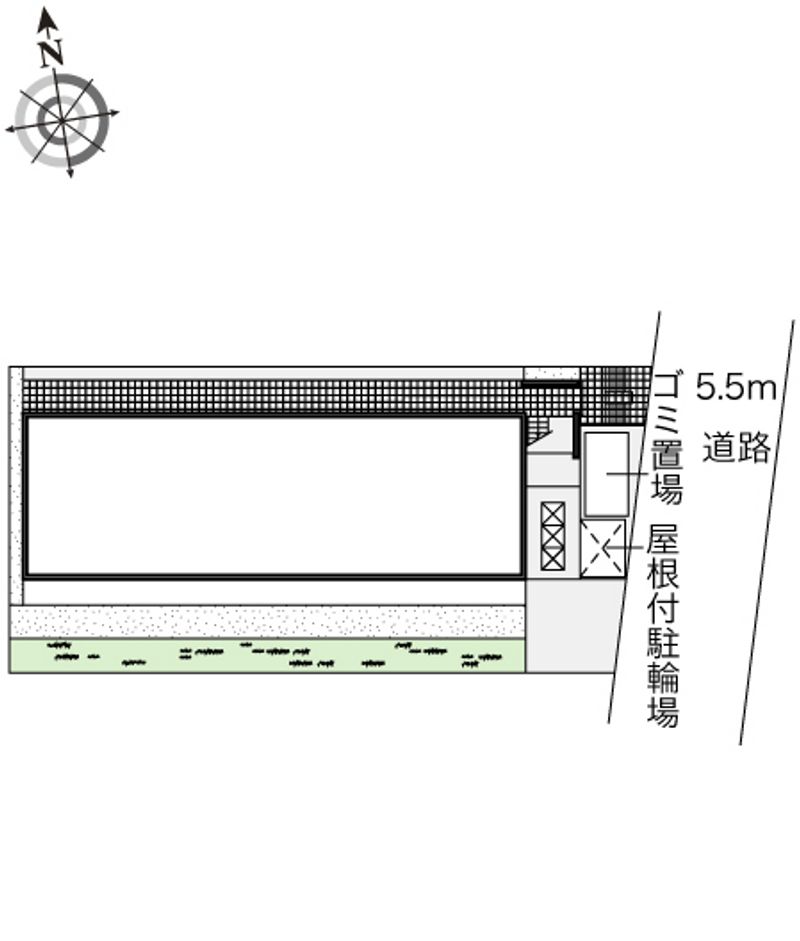 レオパレスグランディ朝日 配置図