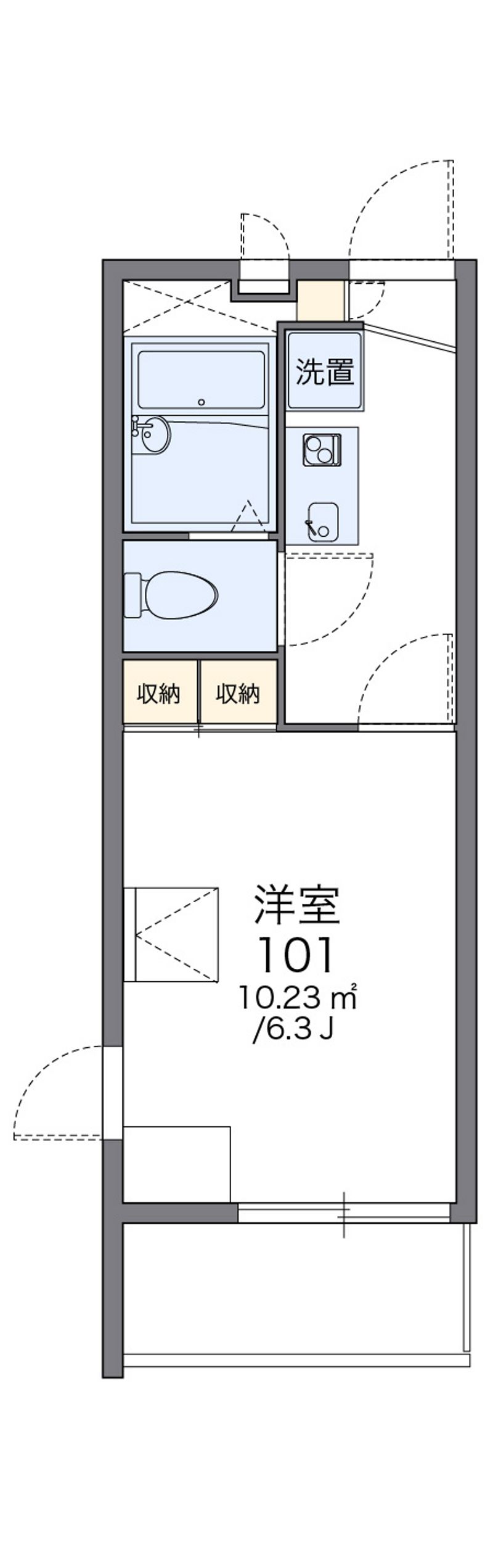 レオパレス横濱ヴィラ 間取図