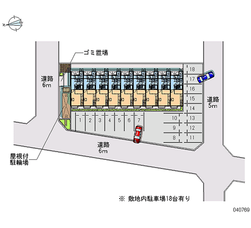 レオパレス馬木 月極駐車場