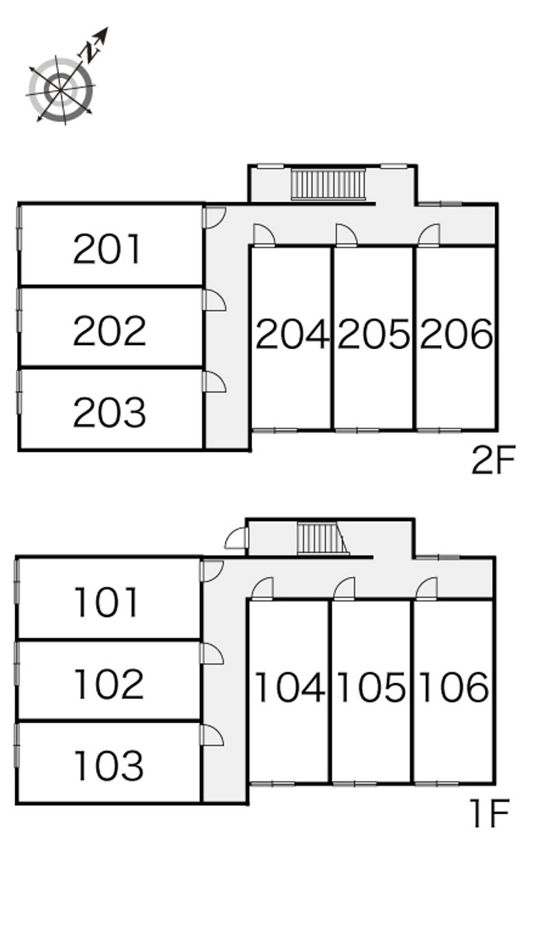 レオパレスフィオーレ 間取配置図