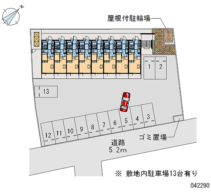 レオパレス長府駅 月極駐車場