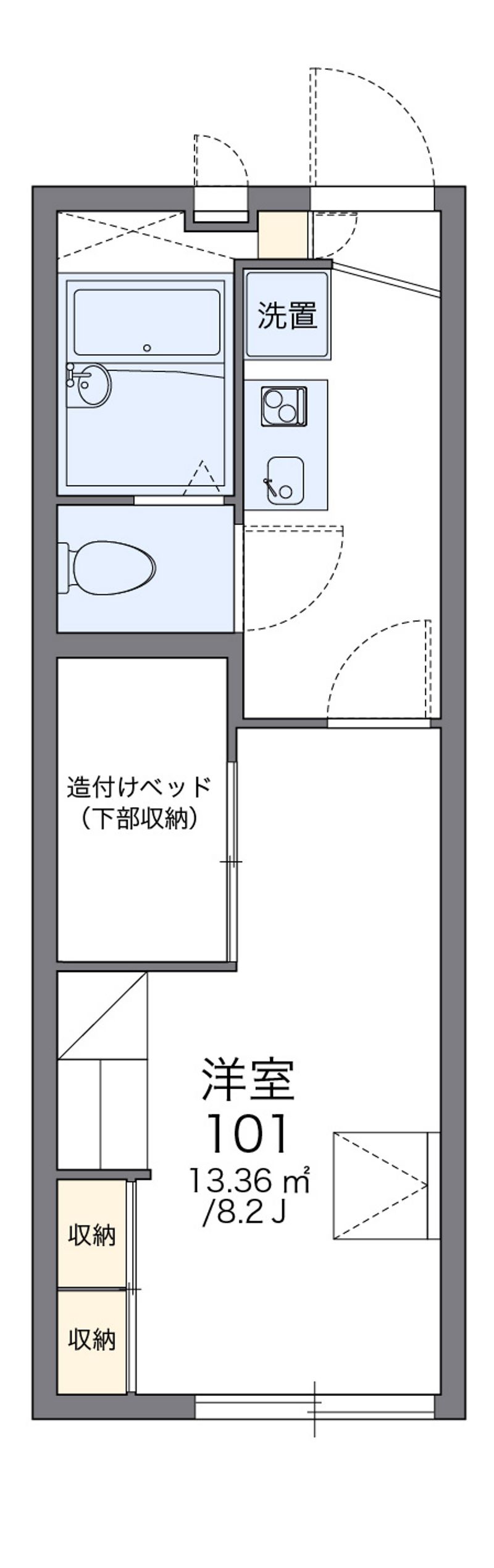 レオパレスヒロ 間取図