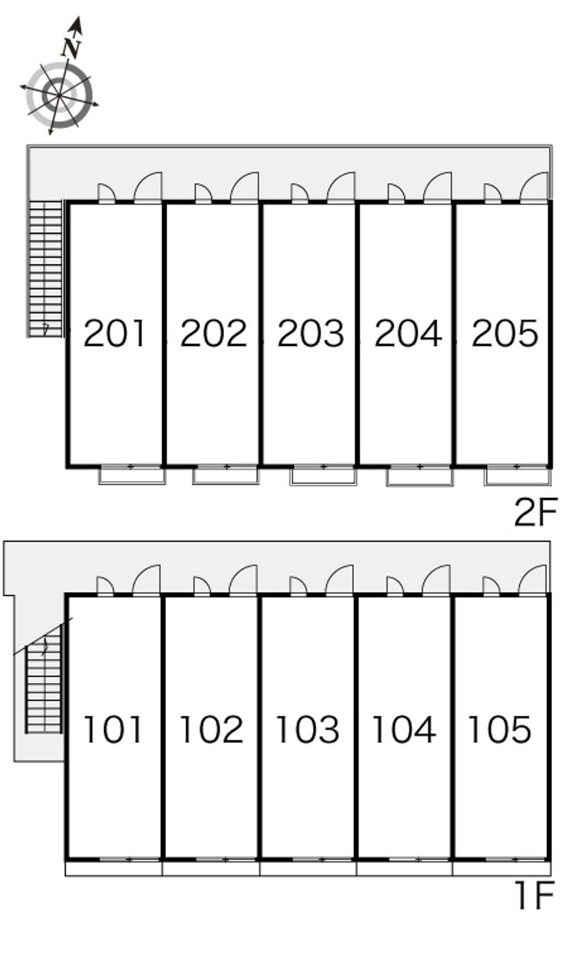レオパレスユバ 間取配置図