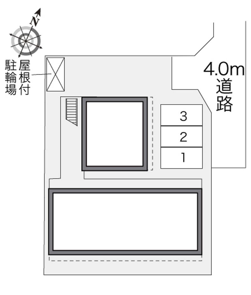 レオパレスサン南林間 配置図