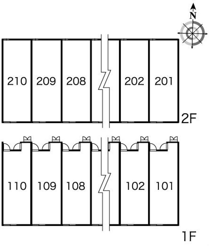 レオパレスセントラルＫ 間取り配置図