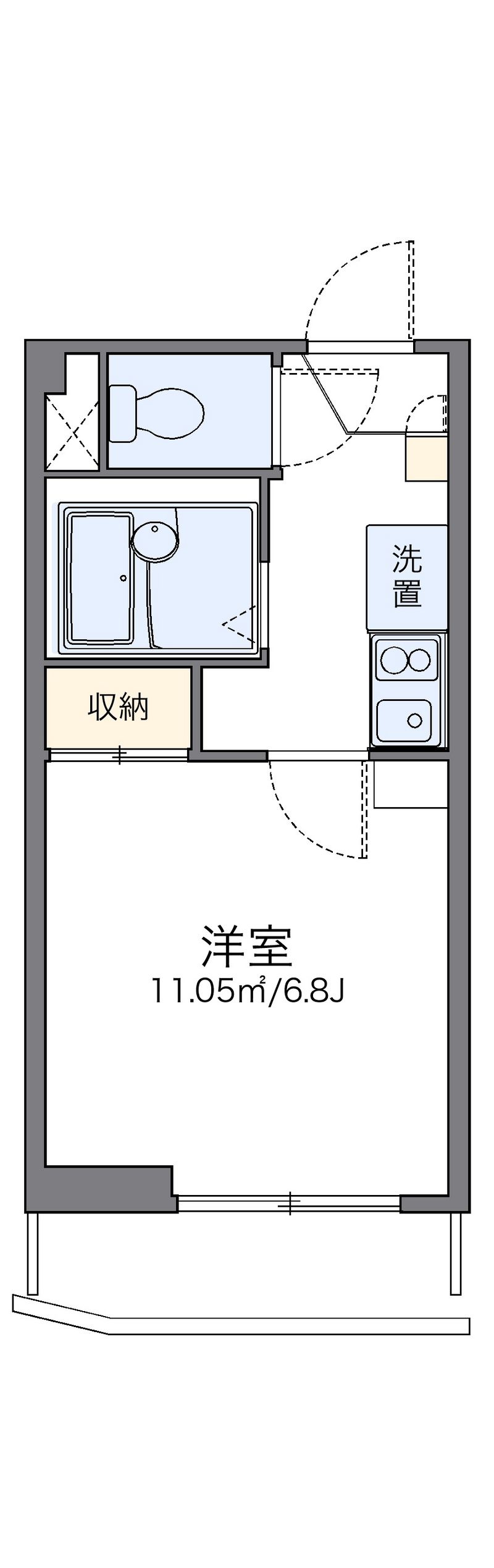 レオパレスミヨシ 間取図